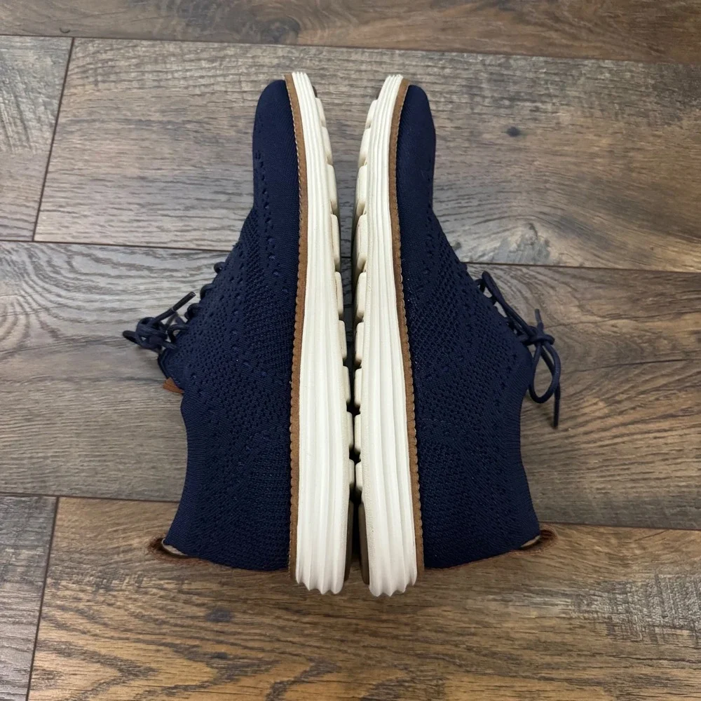 Cole Haan OriginalGrand Stitchlite Wingtip Oxford Shoes Navy Blue C27960 Mens 7M